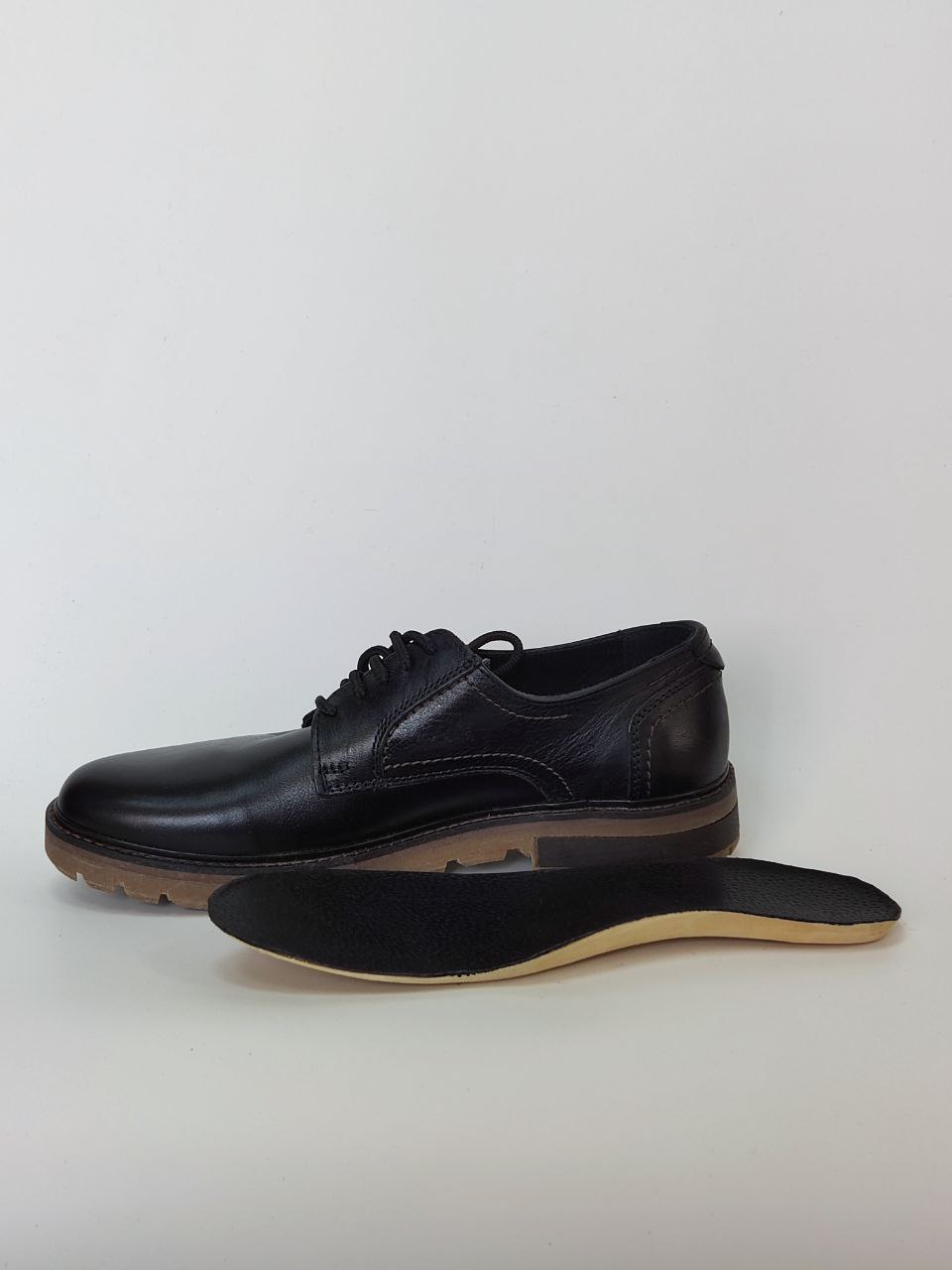 Полуботинки осенние мужские цв.черный 92225-X-001 фото 2