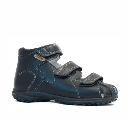 Сандалии ортопедические с закрытым носом Орфея Б4-224-304-000-1 кожаные черные фото 10