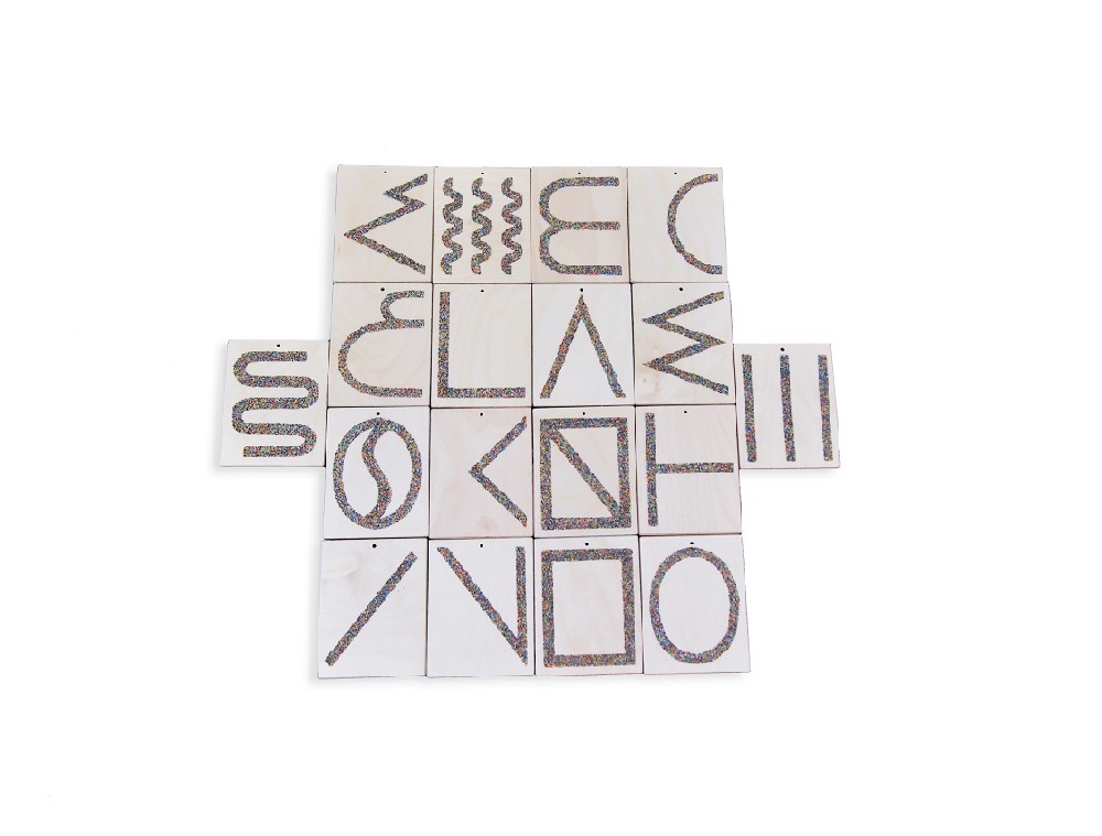 Тактильные доски малые, 18 дощечек, размер одной 16*13*0,6 см. фото 1