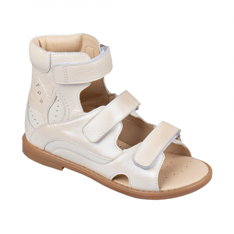 Сандалии ортопедические  с открытым носом цв.бежевый перламутр TW-176-15 фото 1