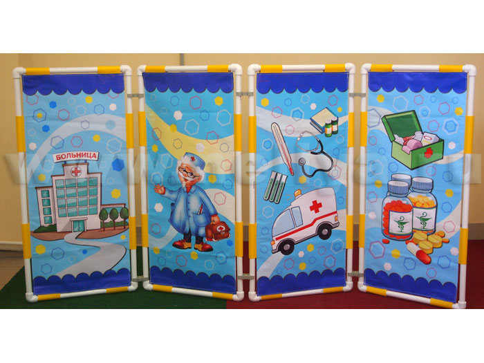 Ширма игровая "Магазин-Больничка" фото 1