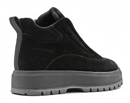 Ботинки ортопедические женские зимние Ортомода 88004-В-901 черные замша с шерстью фото 3