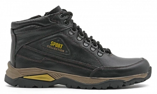 Ботинки ортопедические мужские демисезонные Ортомода 92469-Х-101 черные кожаные фото 2