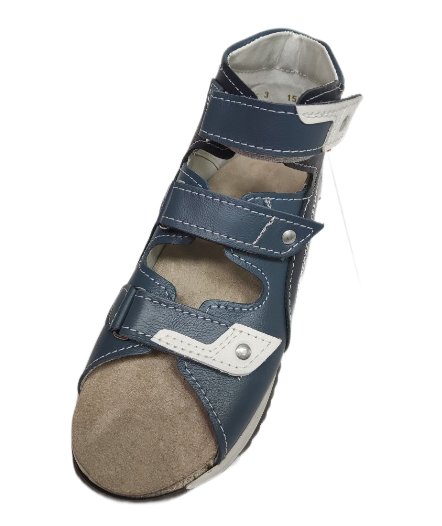 Сандалии ортопедические детские с открытым носом Орфея Б3-159-211-215-1 цв. синий фото 2