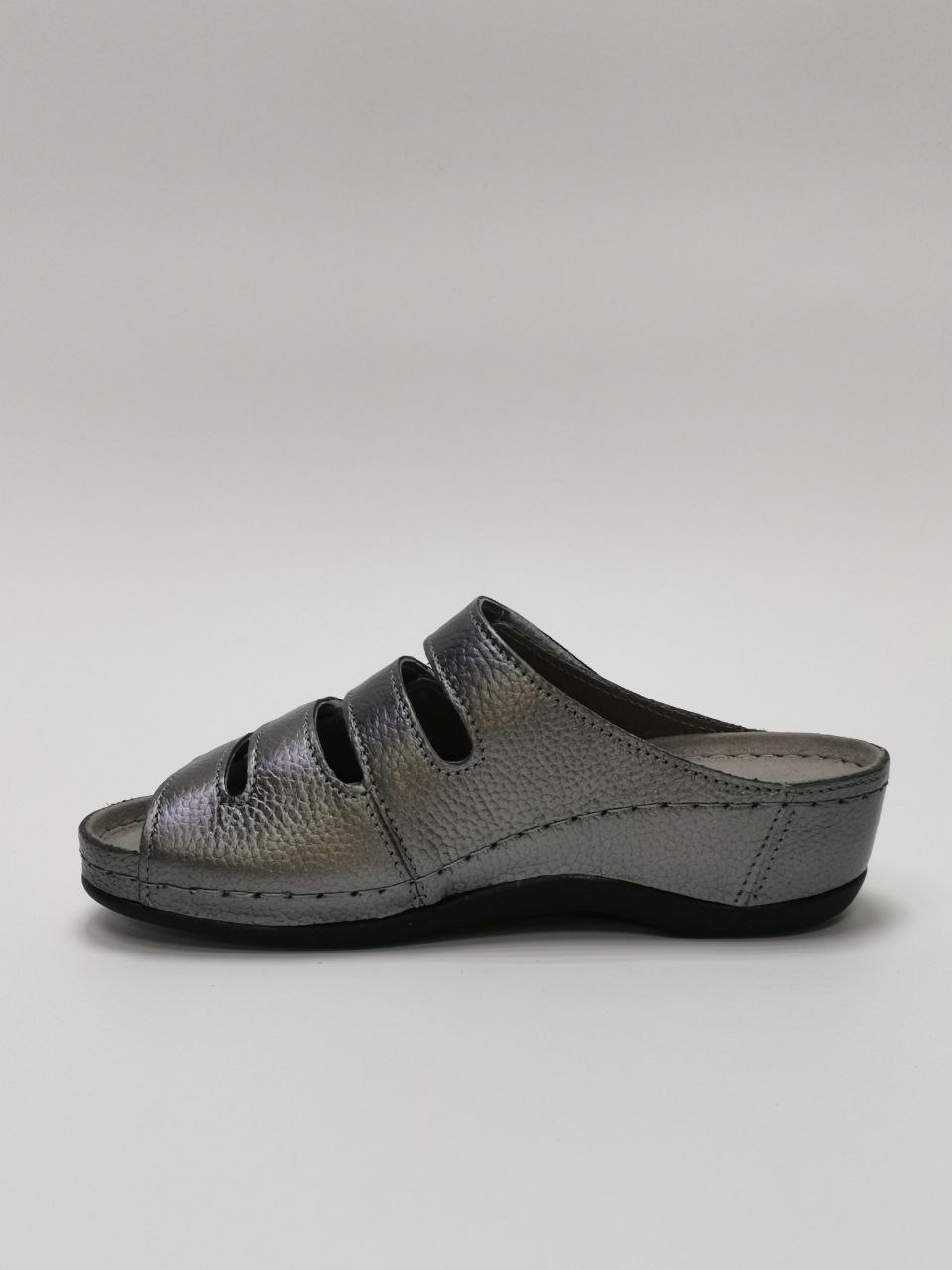 Туфли женские ортопедические Luomma LM-703.048 цвет никель (серый)  фото 2