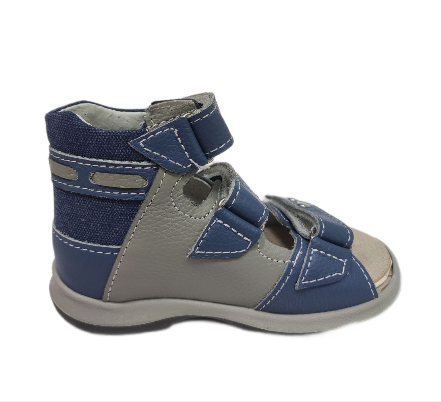 Сандалии с открытым носом Б2-198-037-232-1 цвет серый фото 3