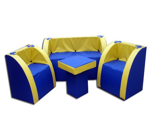 Мягкая мебель "Слава" (8-12 лет): 2 кресла, диван, столик фото 1