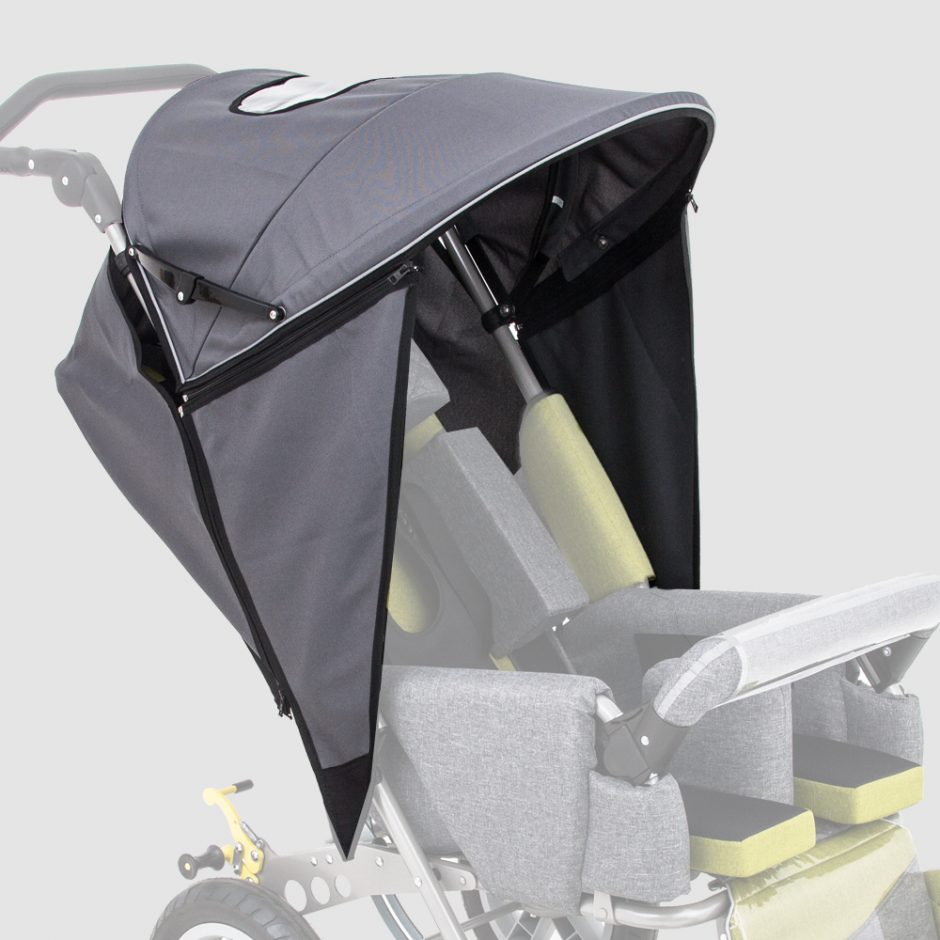 Складной навес с боковыми заслонками к коляске Рейсер фото 1