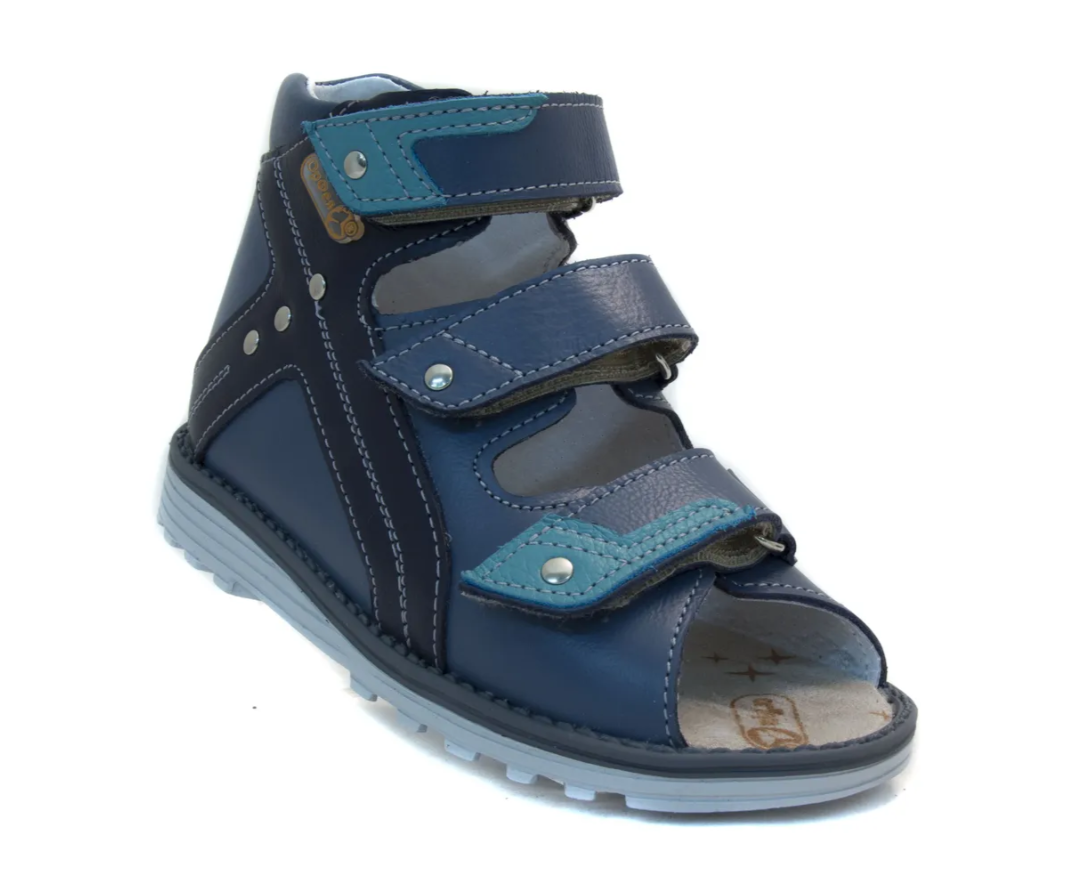Сандалии ортопедические детские с открытым носом Орфея Б3-149-211-219-1 цвет с.синий/синий фото 1