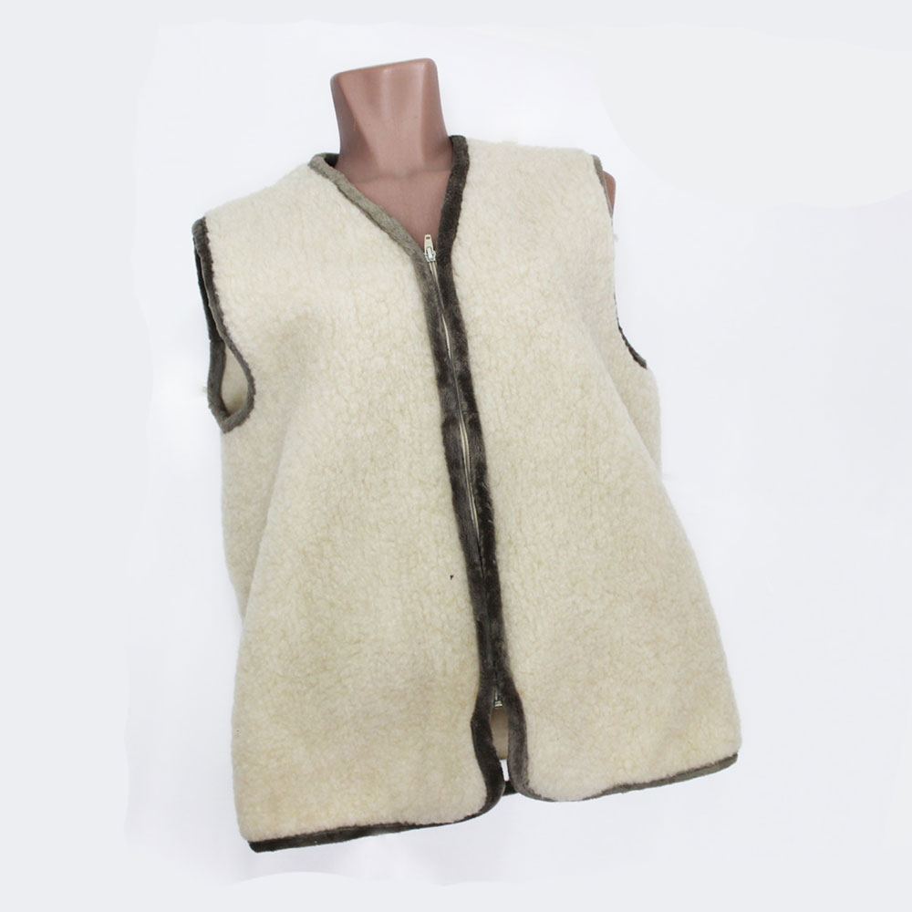 Жилет меховой из овеч. шерсти двусторонний 119 фото 1
