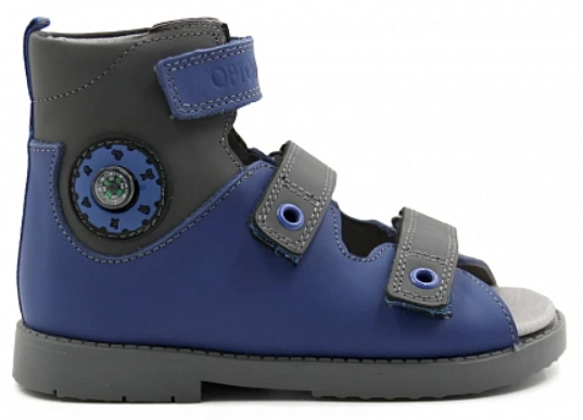 Сандалии ортопедические  с открытым носом цв.синий 2208-Х-024 ДЦП фото 2