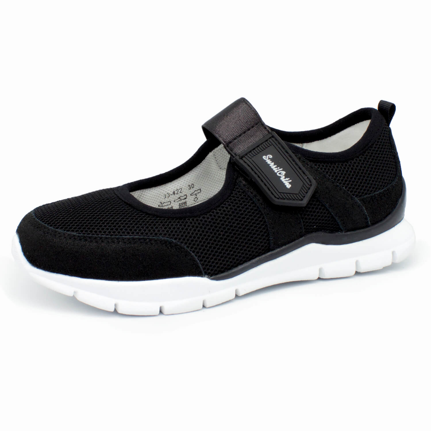 Кроссовки на девочку черные 33-422  фото 1