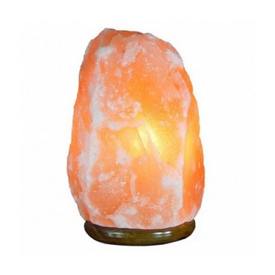 Соляная лампа на деревянной основе (10-14 кг) фото 1