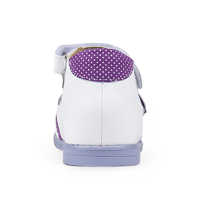 Сандалии ортопедические  с открытым носом цв. бело-фиолетовый TW-133-5 фото 3