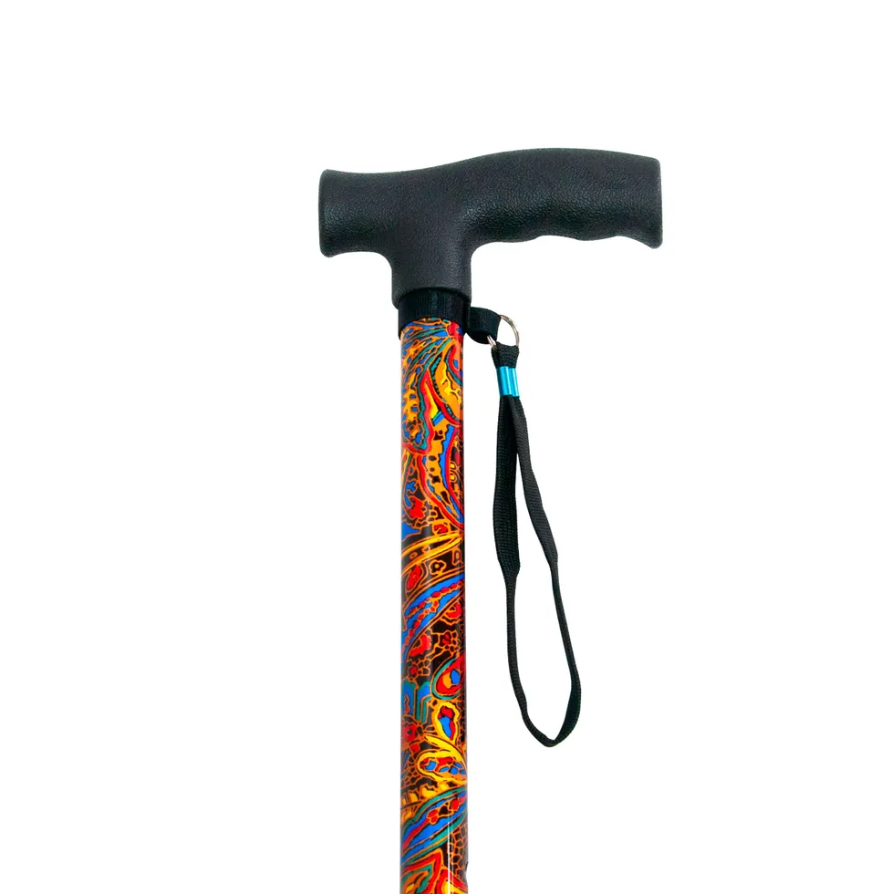 Трость телескопическая с пластмассовой ручкой ТР1(ПР) с УПС, цвет Майская ночь фото 6